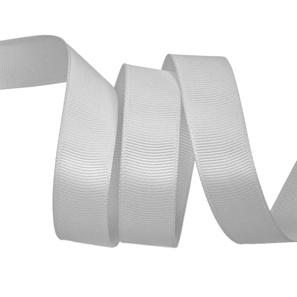 Лента репсовая 20 мм светло-серая